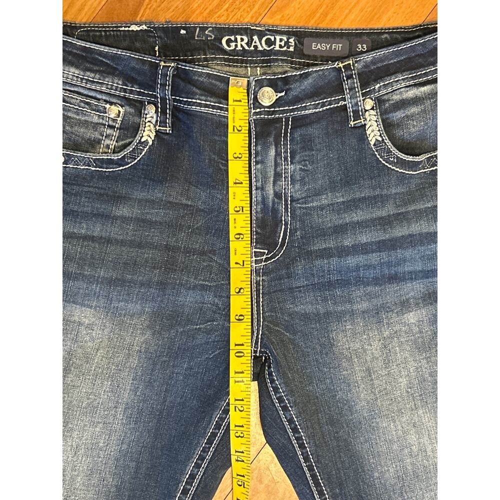 Grace in L.A. Bootcut Aztec Cross Jeans - Picture 4 of 12